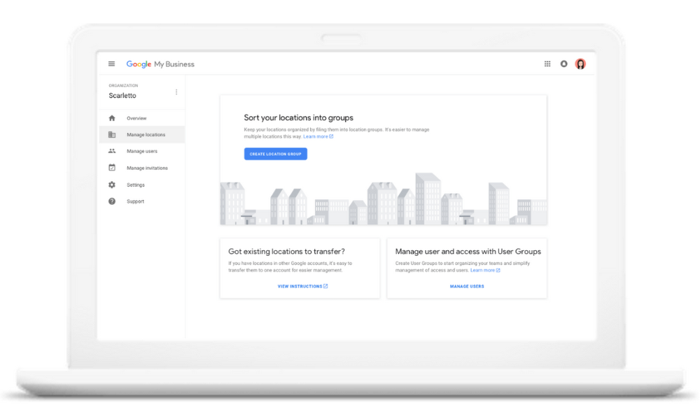 Google Мой бизнес запустил панель управления для агентств